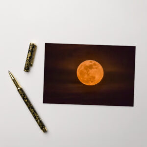 Orange Glow Moon - Standard Postcard